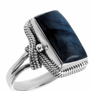 Silpada Night Owl ring Labradorite Sz9